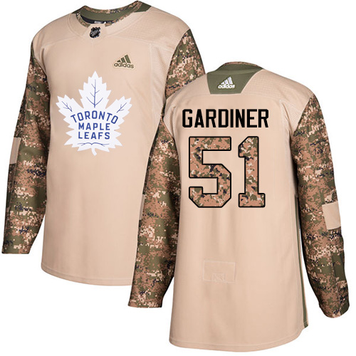 Adidas Maple Leafs #51 Jake Gardiner Camo Authentic Veterans Day Stitched NHL Jersey